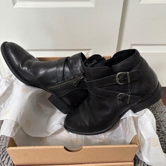 Moto Ankle Booties - Picture 1 of 6